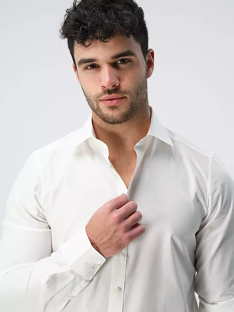 OLYMP LEVEL FIVE | Camisa Body Fit Manga Extralarga | 