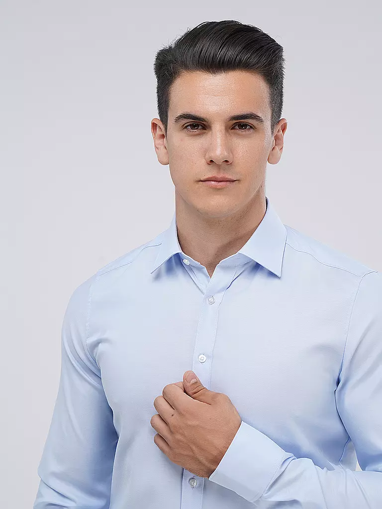 OLYMP LEVEL FIVE | Camisa Body Fit Manga Extralarga | 