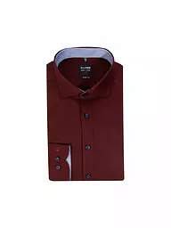 OLYMP LEVEL FIVE | Camisa Body Fit | Rojo oscuro