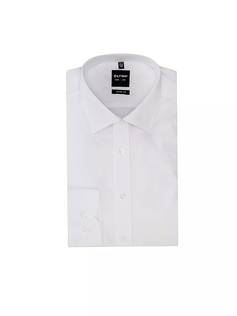 OLYMP LEVEL FIVE | Camisa Body Fit | Blanco