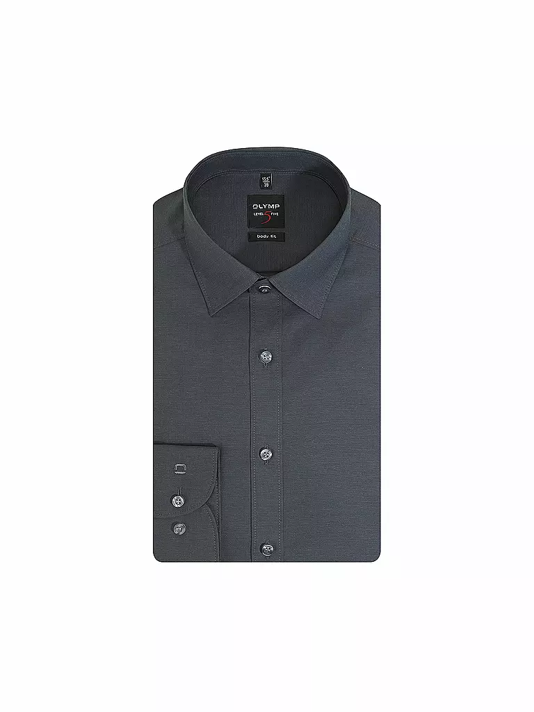 OLYMP LEVEL FIVE | Camisa Body Fit | Gris