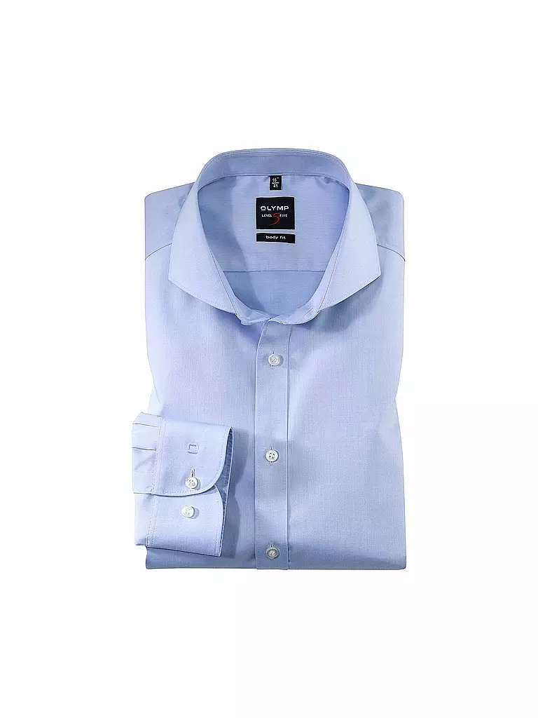 OLYMP LEVEL FIVE | Camisa Body Fit | Azul