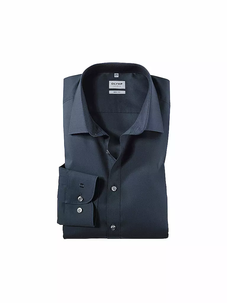 OLYMP LEVEL FIVE | Camisa Body Fit | Azul oscuro