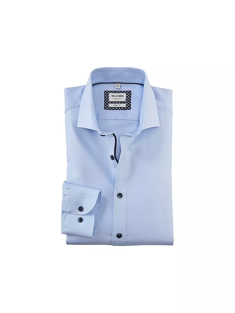 OLYMP LEVEL FIVE | Camisa Body Fit | Azul