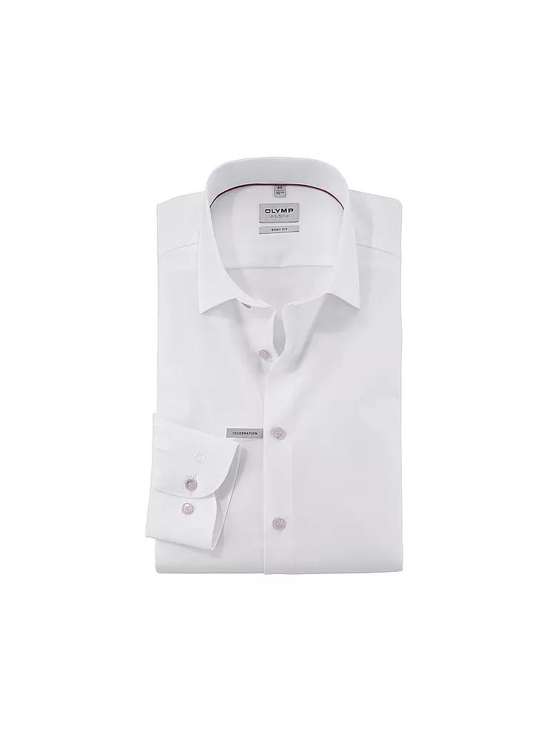 OLYMP LEVEL FIVE | Camisa Body Fit | Blanco