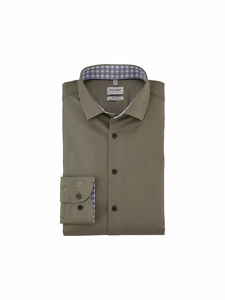 OLYMP LEVEL FIVE | Camisa Body Fit | Oliva