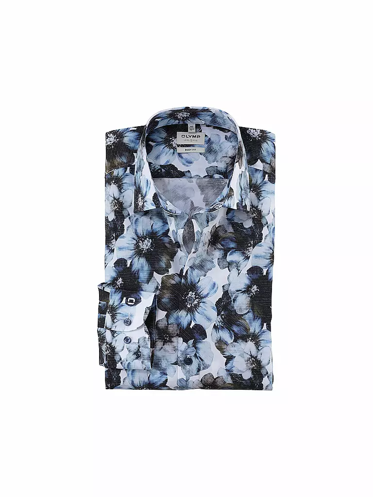OLYMP LEVEL FIVE | Camisa Body Fit | Azul oscuro