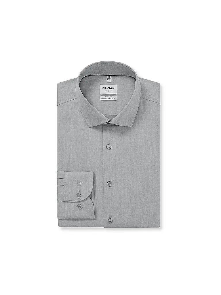 OLYMP LEVEL FIVE | Camisa Body Fit | Gris