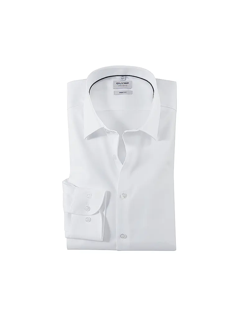 OLYMP LEVEL FIVE | Camisa Body Fit | Blanco