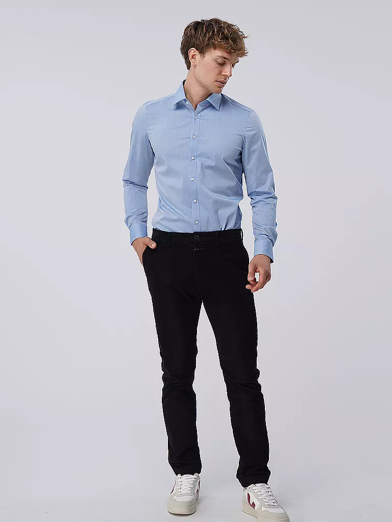OLYMP LEVEL FIVE | Camisa Body Fit | Azul