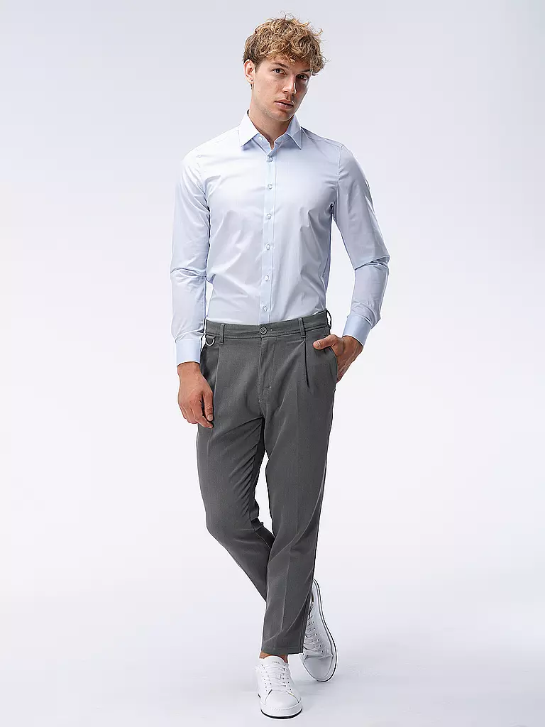 OLYMP LEVEL FIVE | Camisa Body Fit | Azul