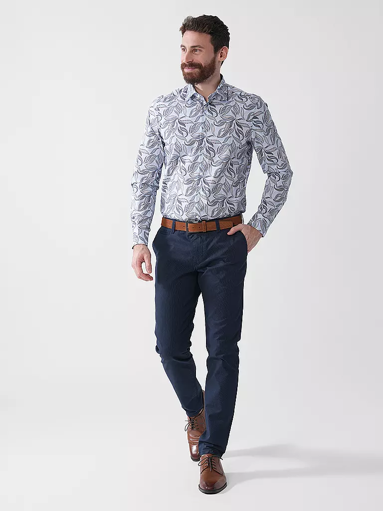 OLYMP LEVEL FIVE | Camisa Body Fit | Azul
