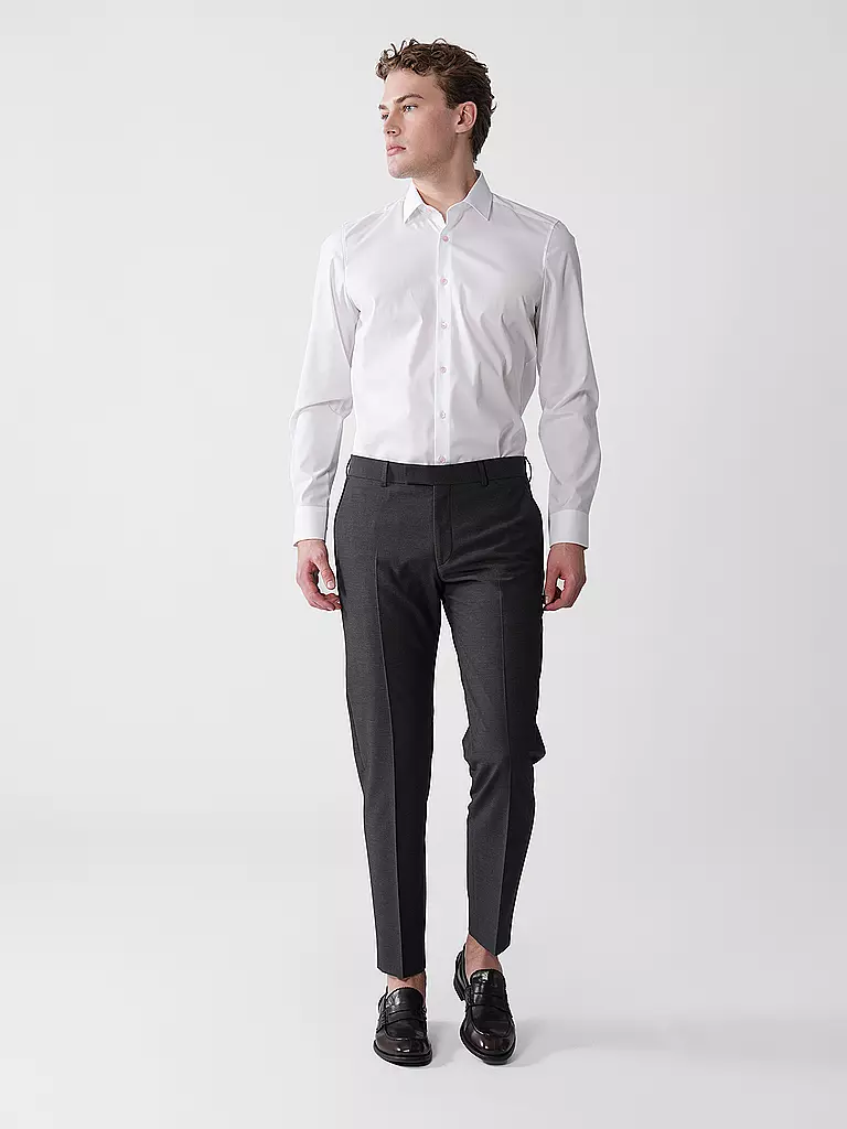 OLYMP LEVEL FIVE | Camisa Body Fit | Blanco