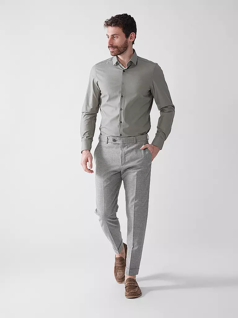 OLYMP LEVEL FIVE | Camisa Body Fit | Oliva