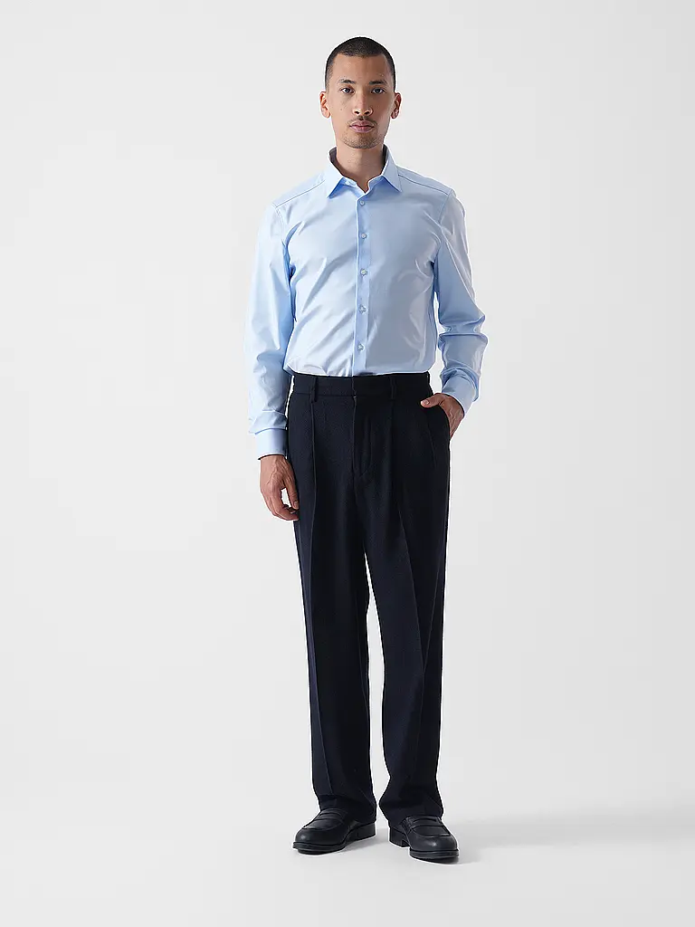 OLYMP LEVEL FIVE | Camisa Body Fit | Azul