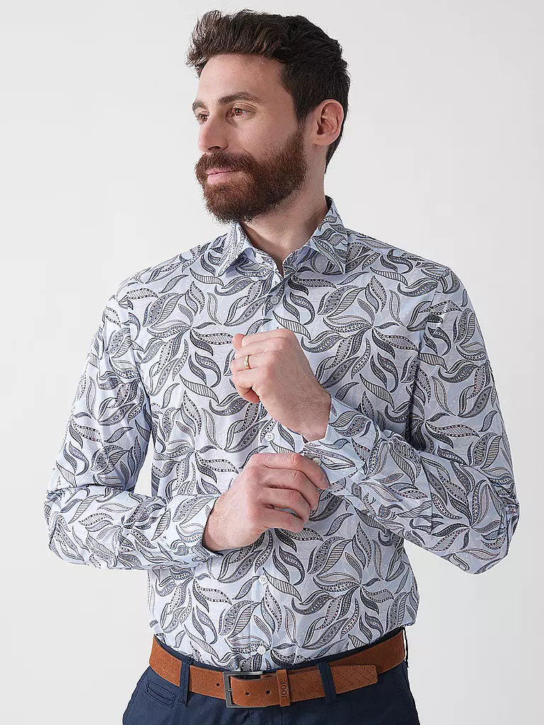OLYMP LEVEL FIVE | Camisa Body Fit | Azul