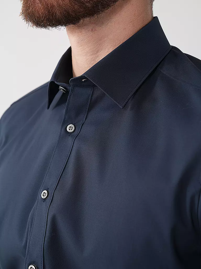 OLYMP LEVEL FIVE | Camisa Body Fit | Azul oscuro