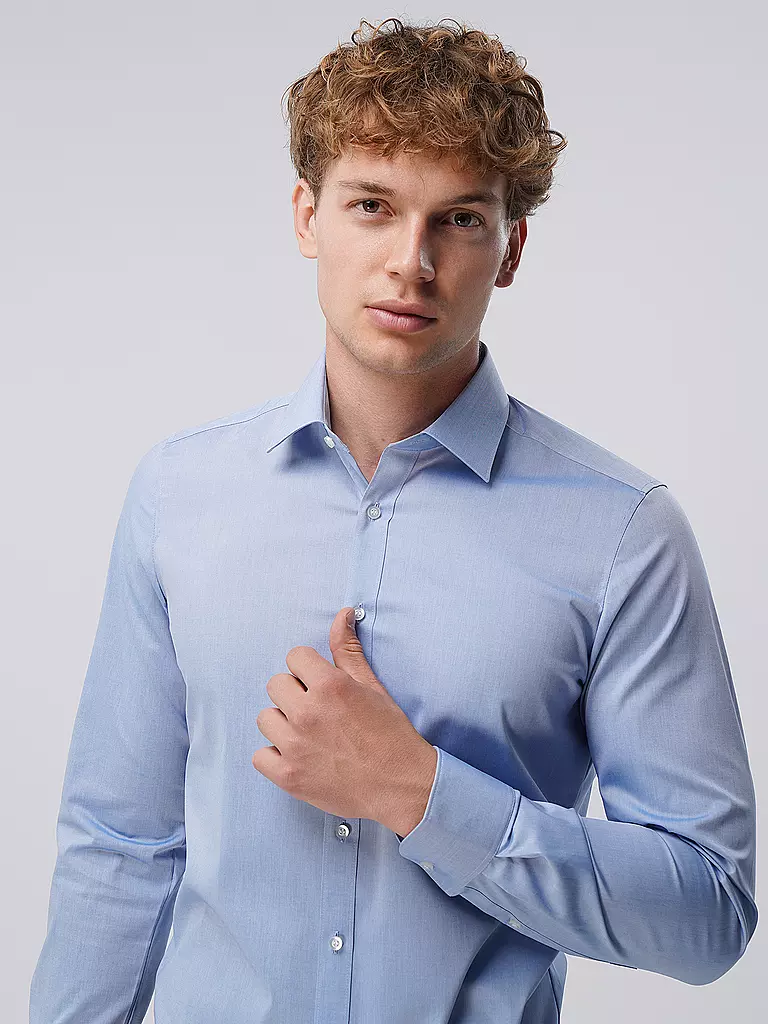 OLYMP LEVEL FIVE | Camisa Body Fit | Azul