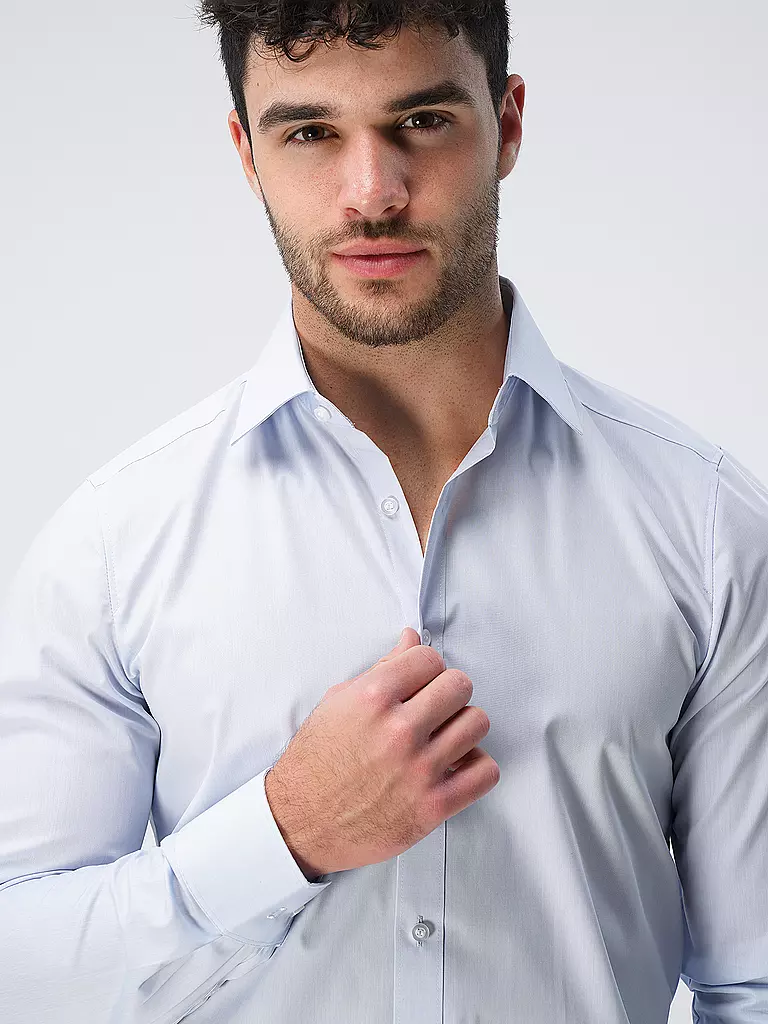 OLYMP LEVEL FIVE | Camisa Body Fit | Azul
