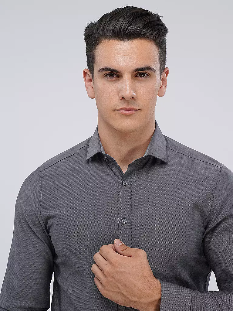 OLYMP LEVEL FIVE | Camisa Body Fit | Gris