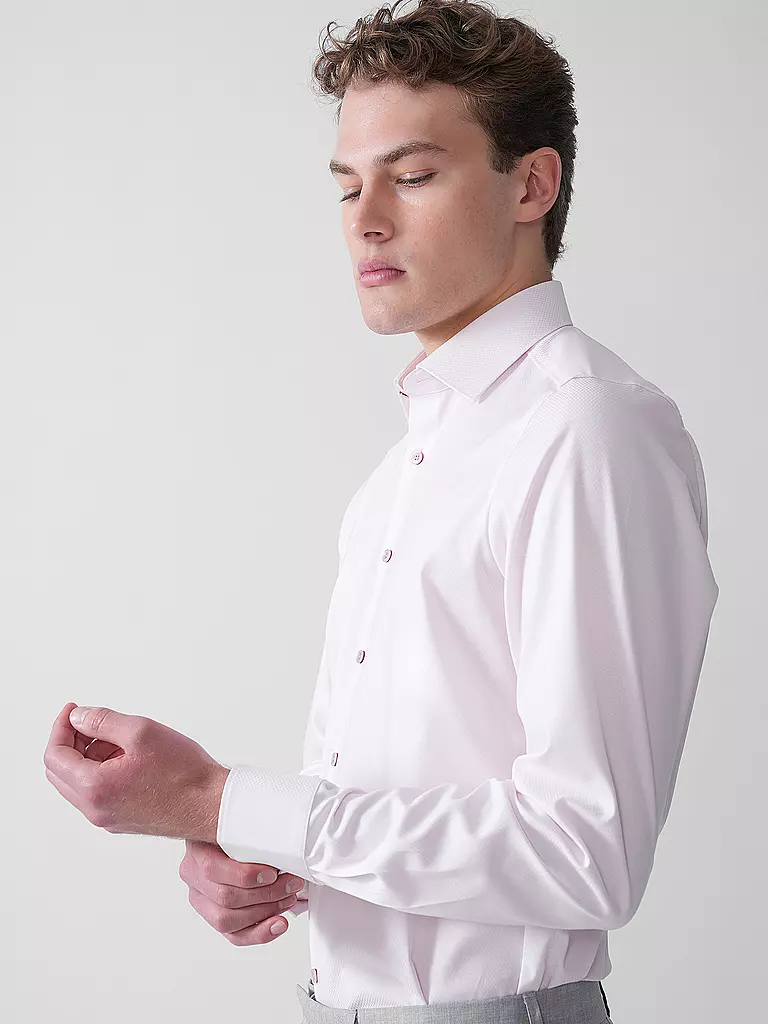 OLYMP LEVEL FIVE | Camisa Body Fit | Rosa