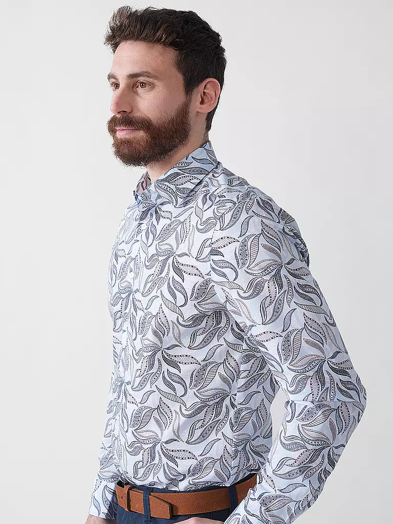 OLYMP LEVEL FIVE | Camisa Body Fit | Azul