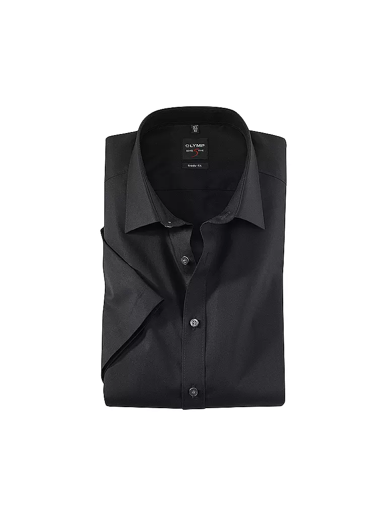 OLYMP LEVEL FIVE | Camisa Business Body Fit | Negro