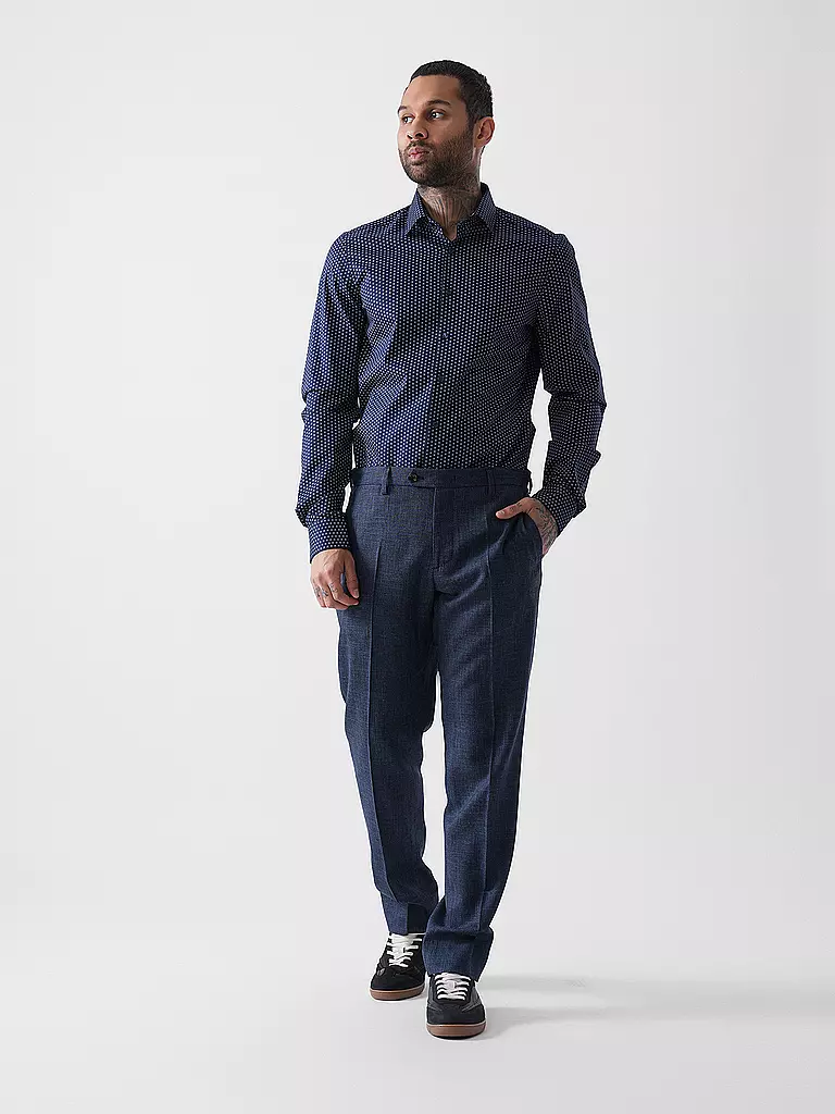 OLYMP LEVEL FIVE | Camisa de vestir con mangas extra largas | Azul oscuro