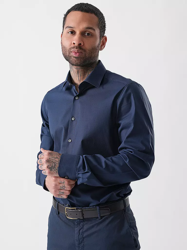 OLYMP LEVEL FIVE | Camisa de vestir de manga extralarga | Azul