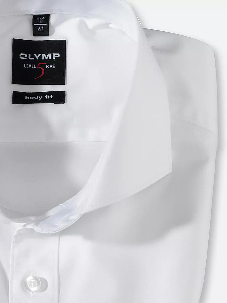 OLYMP LEVEL FIVE | Hemd Body Fit | Blanco