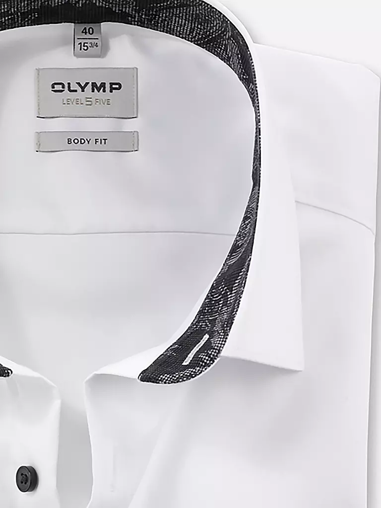 OLYMP LEVEL FIVE | Hemd Body Fit | Blanco