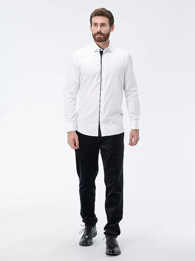 OLYMP LEVEL FIVE | Hemd Body Fit | Blanco