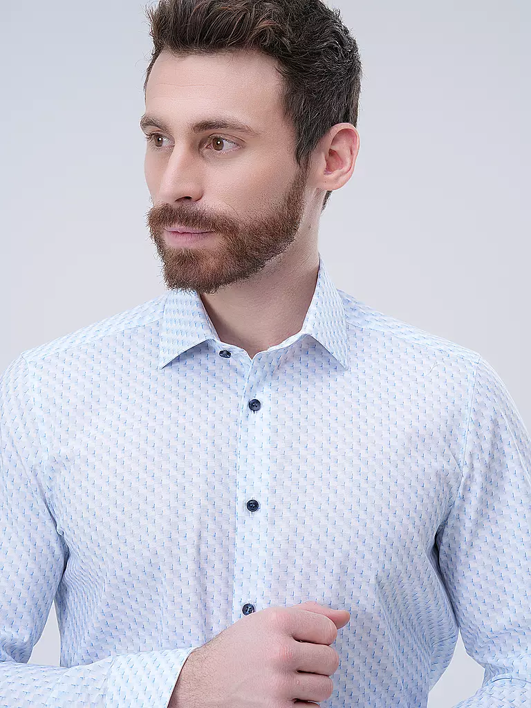 OLYMP LEVEL FIVE | Hemd Body Fit | Azul claro