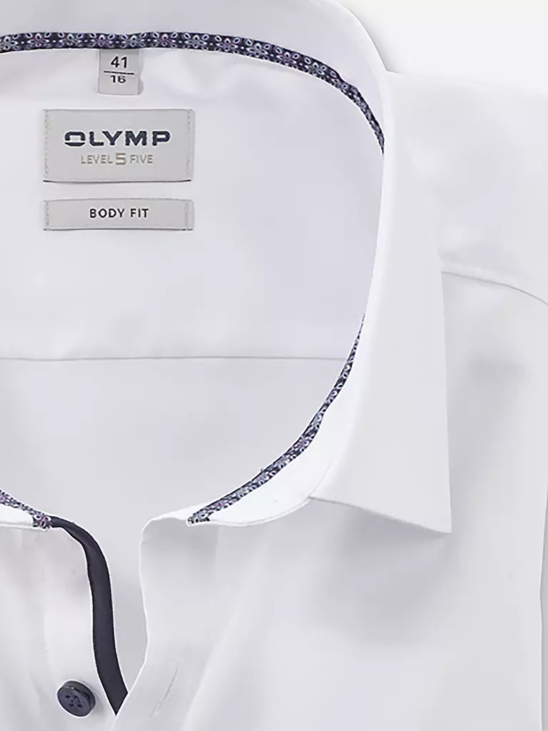 OLYMP LEVEL FIVE | Hemd Slim Fit  | Blanco
