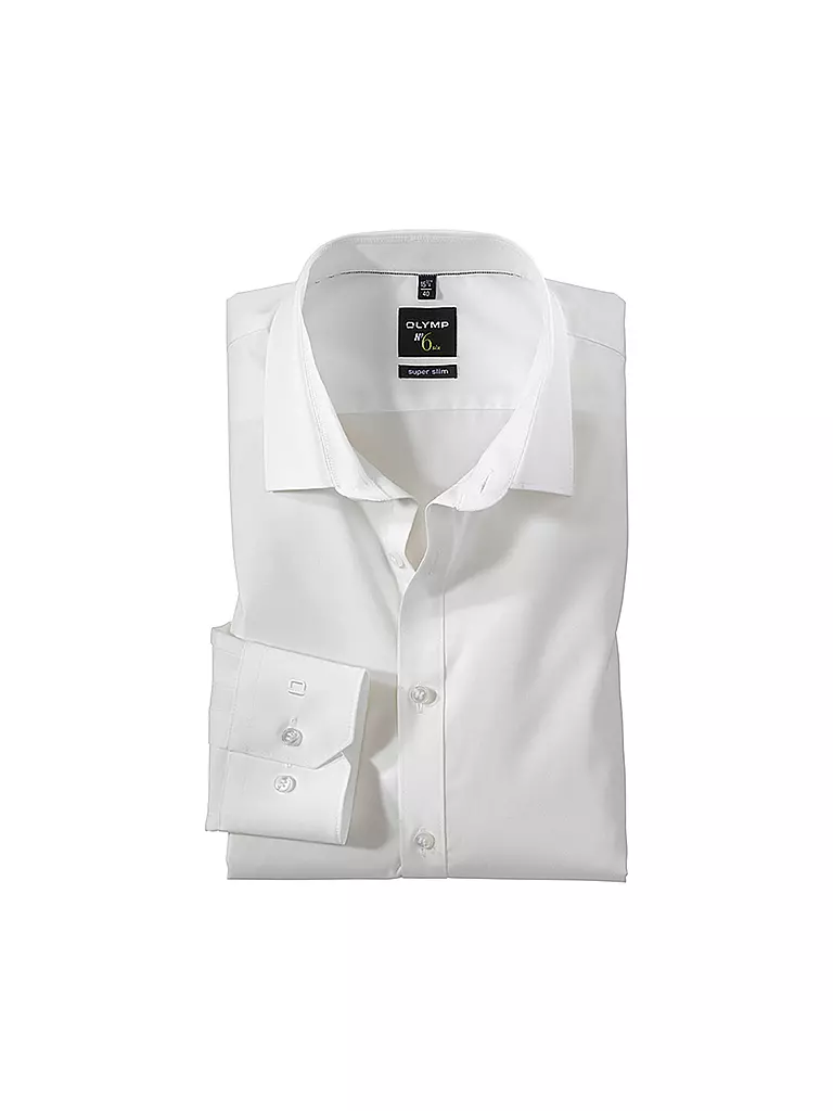 OLYMP NO.6 | Camisa Business Super Slim | Beige