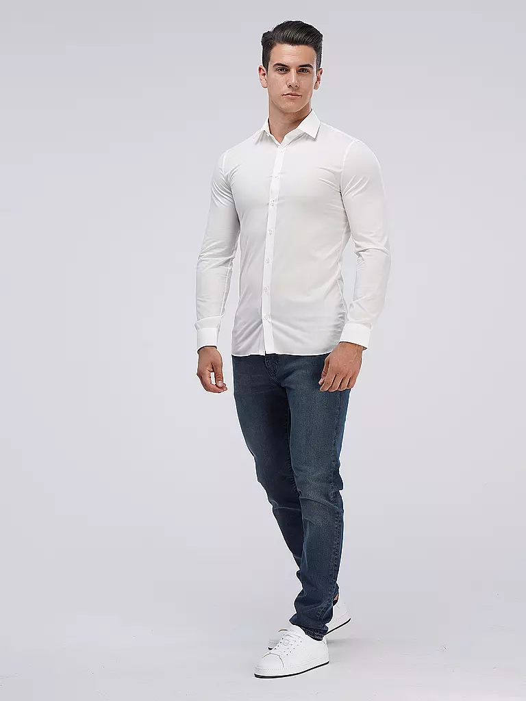 OLYMP NO.6 | Camisa Business Super Slim | Beige
