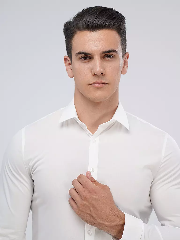 OLYMP NO.6 | Camisa Business Super Slim | Beige