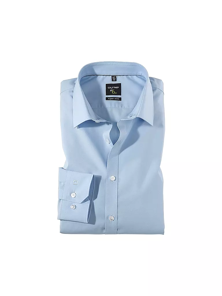 OLYMP NO.6 | Camisa de vestir Super Slim | Azul
