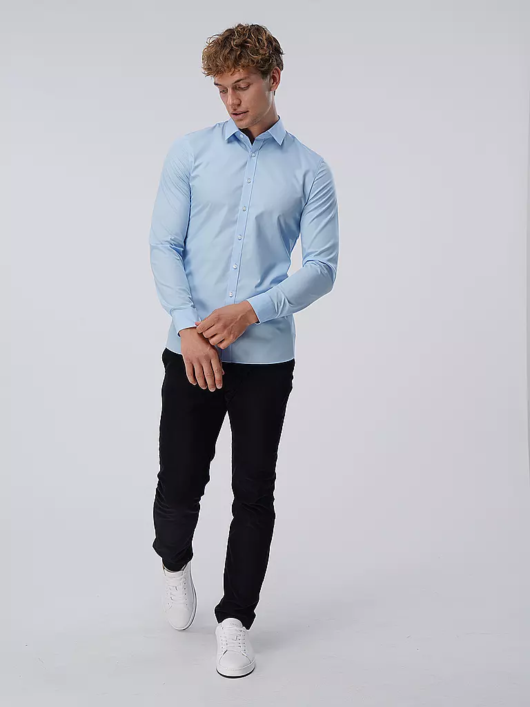 OLYMP NO.6 | Camisa de vestir Super Slim | Azul
