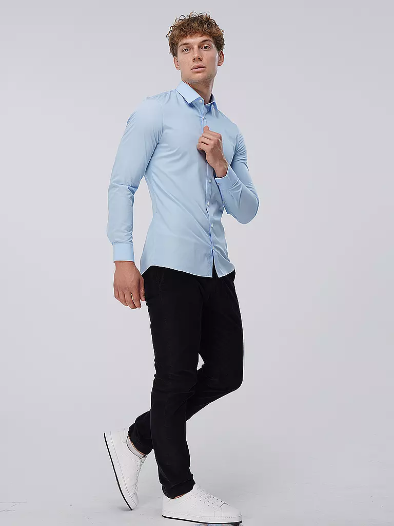 OLYMP NO.6 | Camisa de vestir Super Slim | Azul