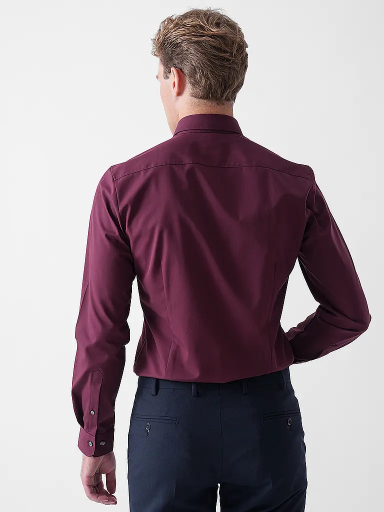 OLYMP NO.6 | Camisa Regular Fit | Rojo oscuro