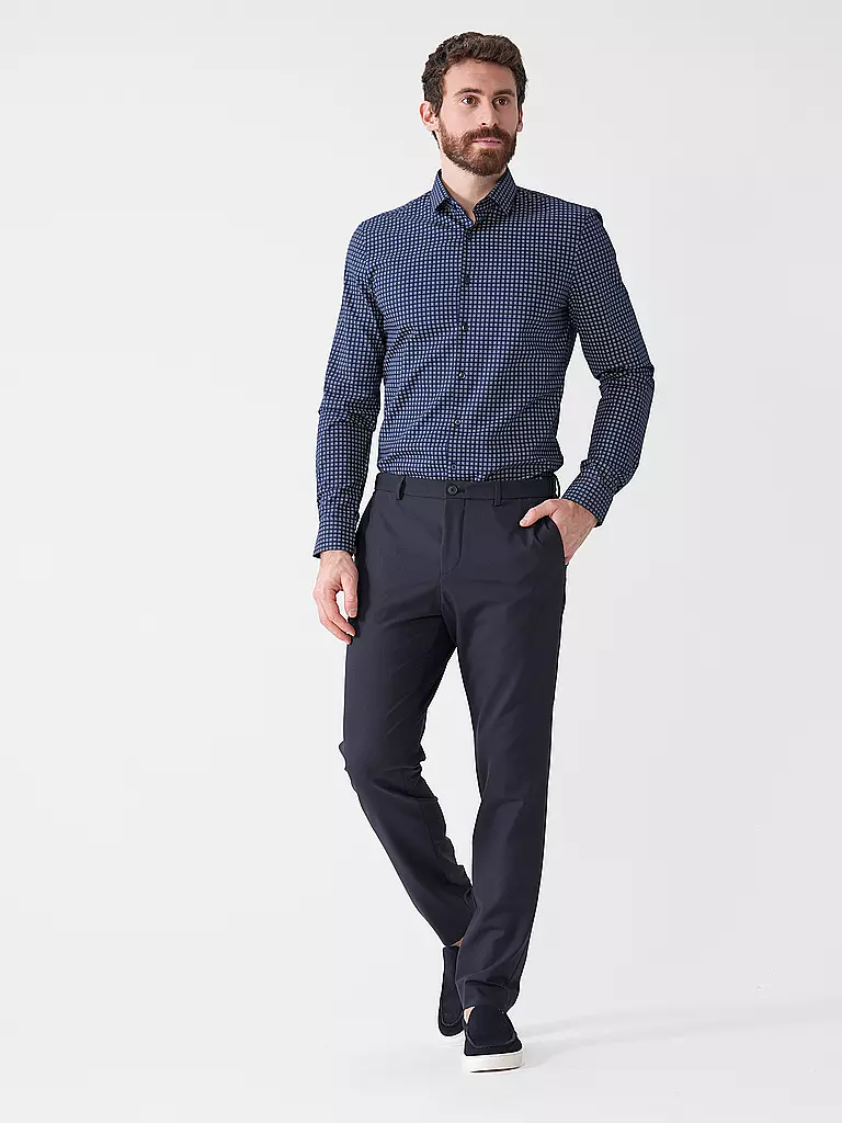 OLYMP NO.6 | Camisa Slim Fit | Azul oscuro