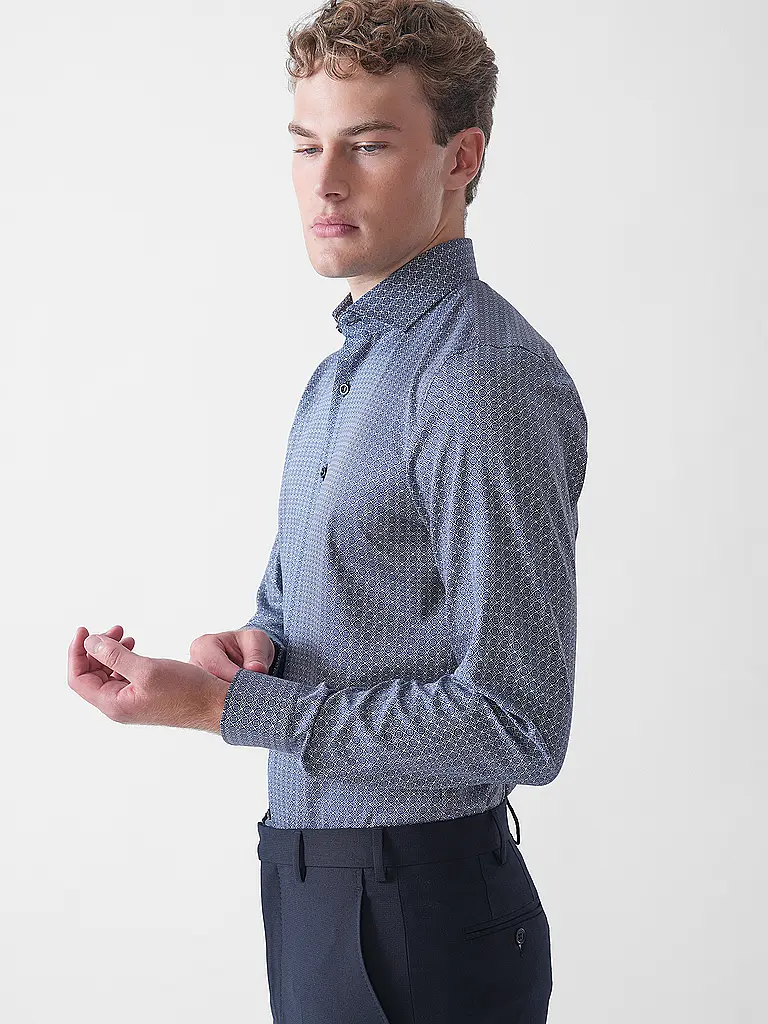 OLYMP NO.6 | Camisa Slim Fit | Azul oscuro