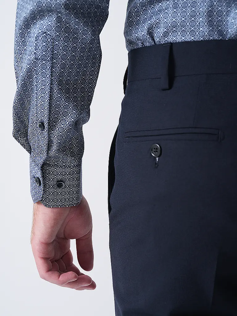 OLYMP NO.6 | Camisa Slim Fit | Azul oscuro