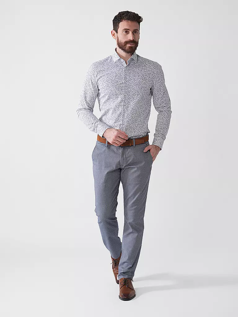 OLYMP NO.6 | Camisa Super Slim Fit | Blanco