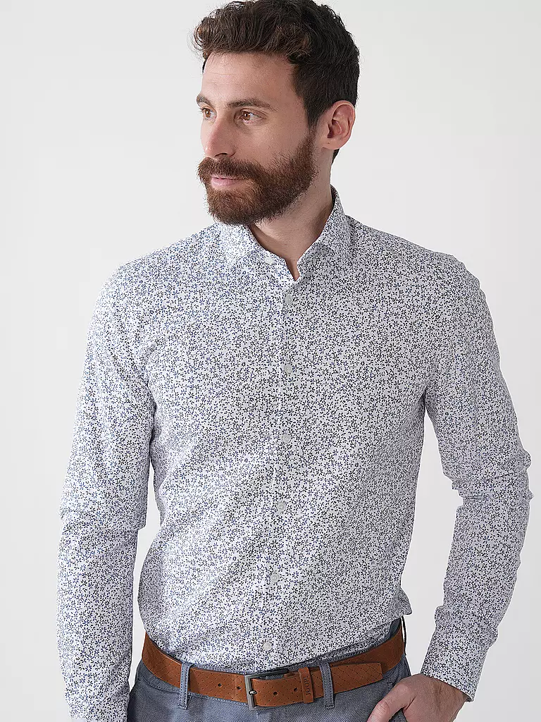 OLYMP NO.6 | Camisa Super Slim Fit | Blanco