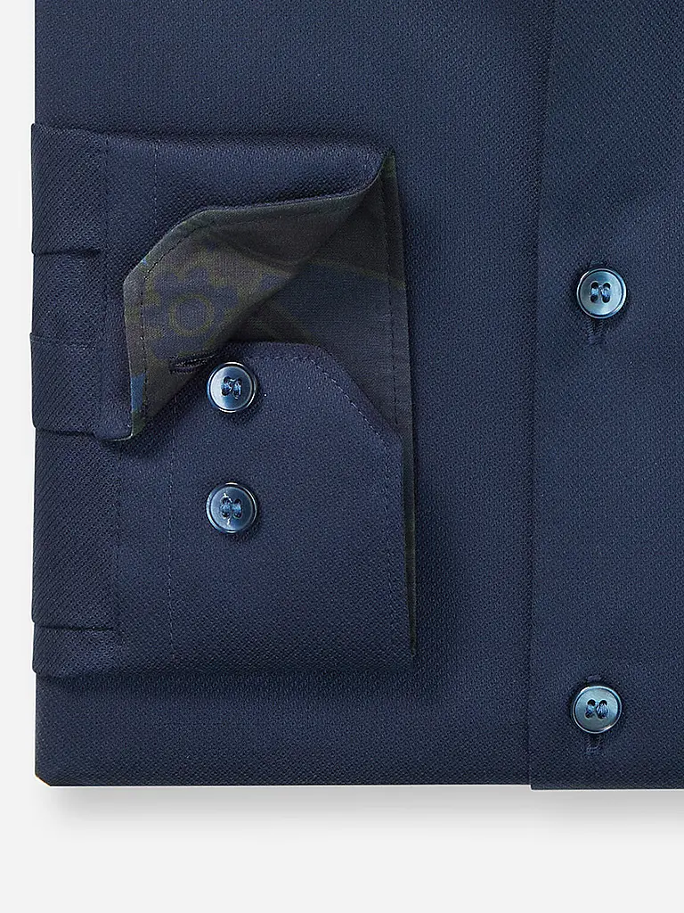 OLYMP NO.6 | Camisa Super Slim Fit | Azul oscuro