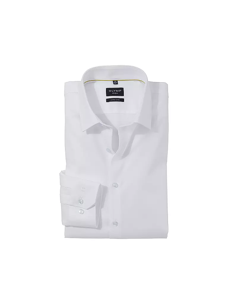 OLYMP NO.6 | Camisa SUPER SLIM | Blanco