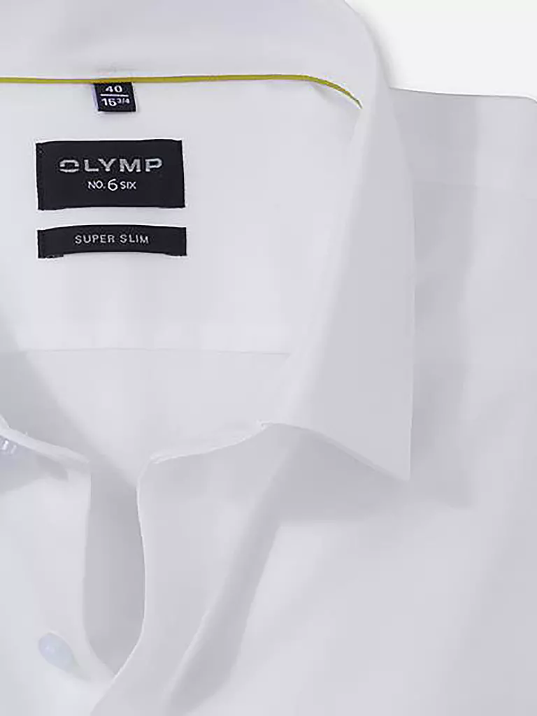OLYMP NO.6 | Camisa SUPER SLIM | Blanco