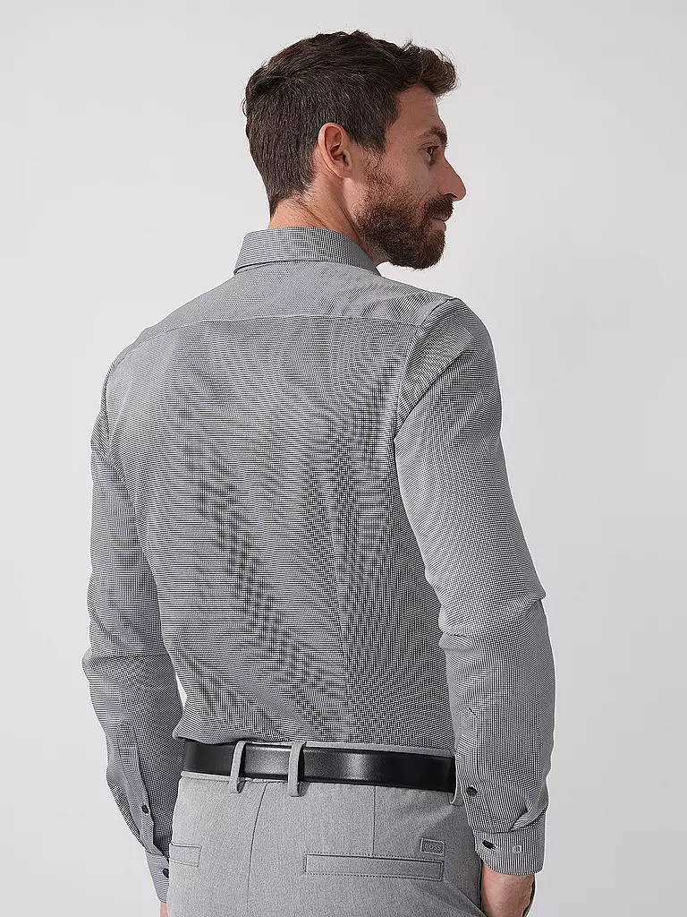 OLYMP NO.6 | Camisa Super Slim | Negro